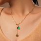 Classic Green Gold Necklace