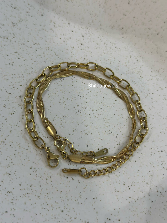 Twisted Snake Chain Bracelet