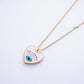 Evil Eye Love Heart Necklace