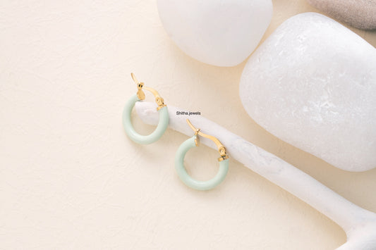 Sea Green Hoops