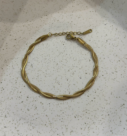 Twisted Snake Chain Bracelet