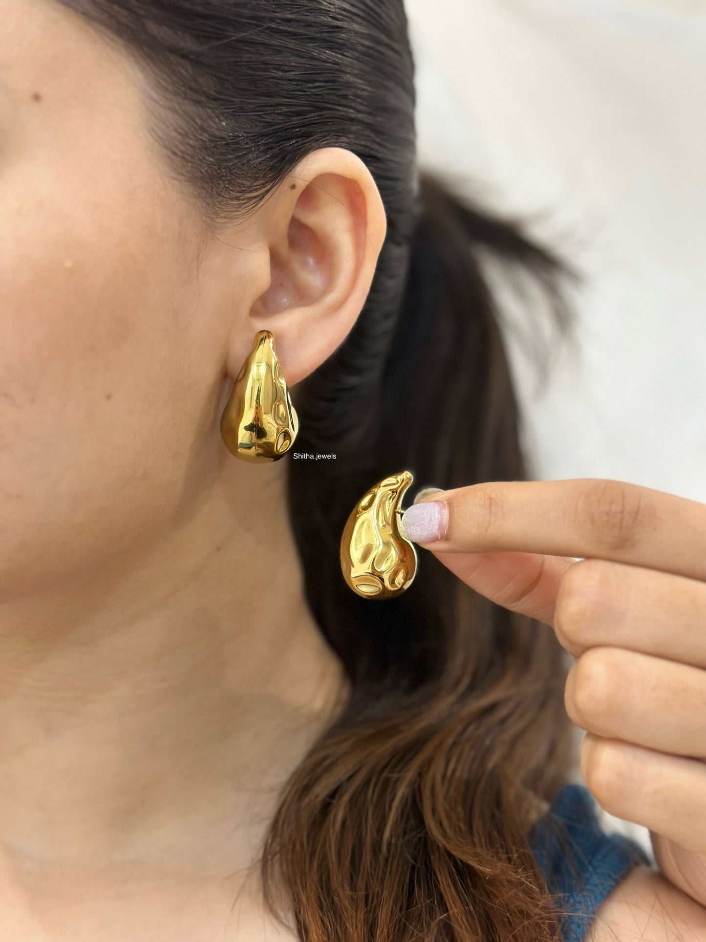 Texture Drop Earrings