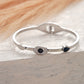 Lucky Blue Eye Band (Silver)