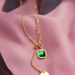 Classic Green Gold Necklace