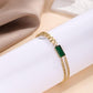 Vintage Mixed Green Emerald Bracelet(Gold)