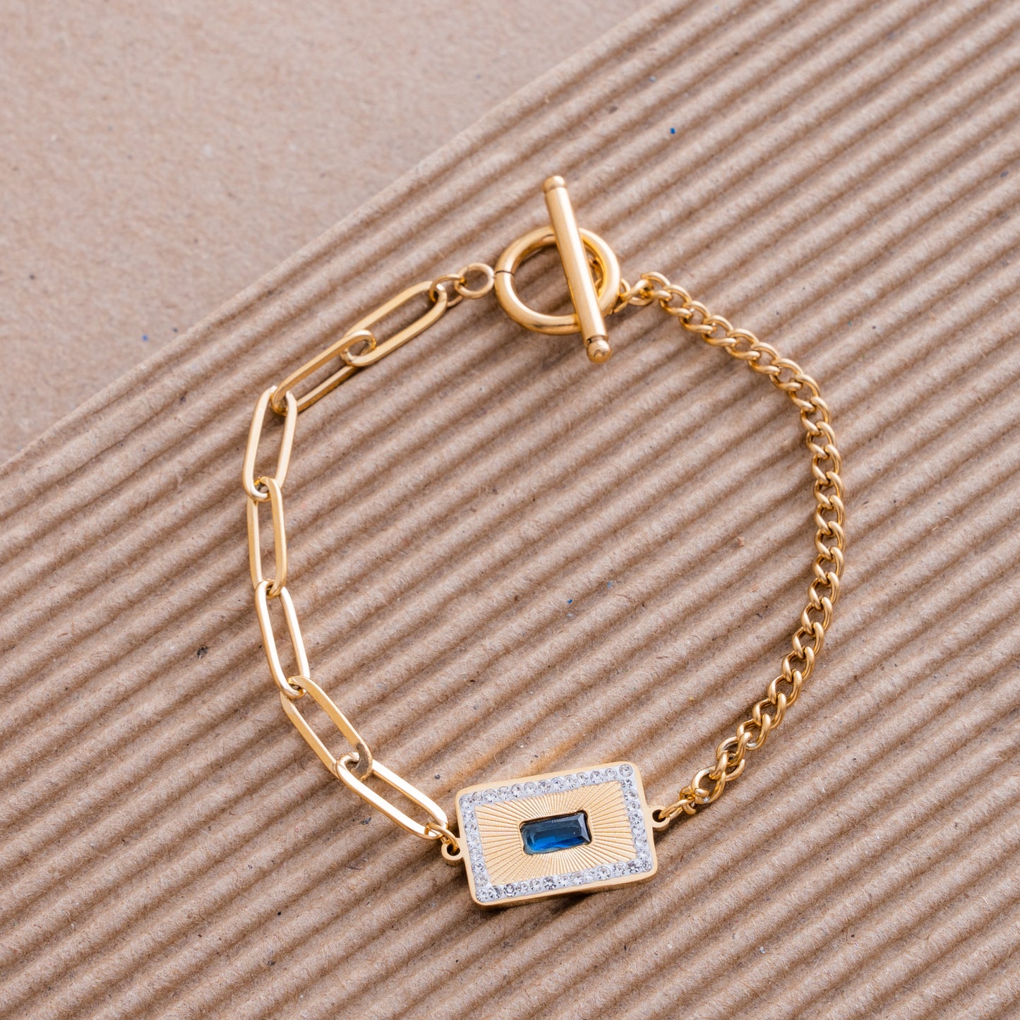 Rectangle Paperclip Bracelet