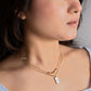 Rectangle Layered Mother Of Pearl Necklace