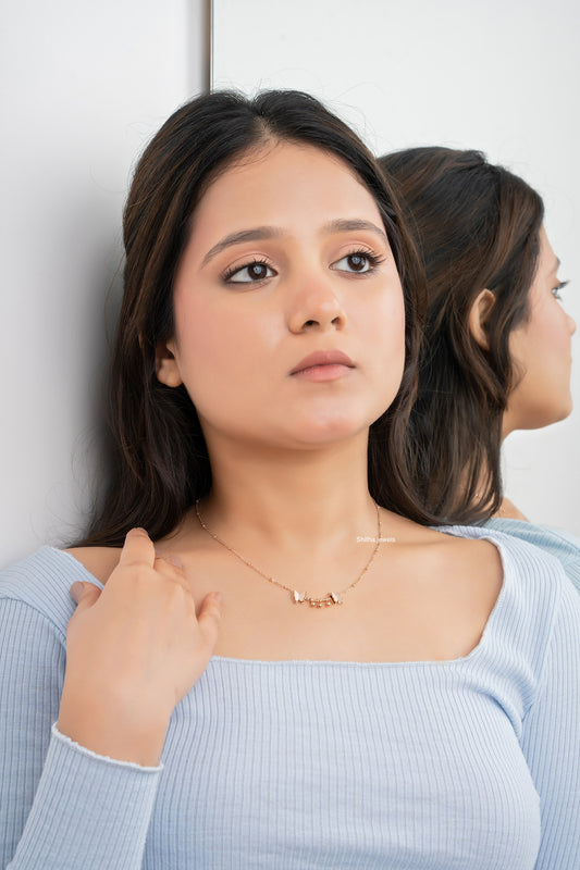 Rose Gold Butterfly Necklace