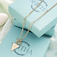 Solid Gold Triangle Necklace